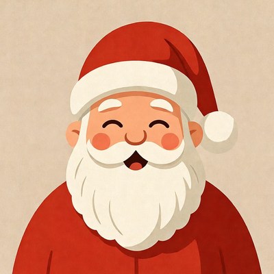Santa claus smiling happily