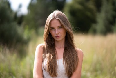 Young woman in a field