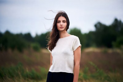 Woman standing in a field