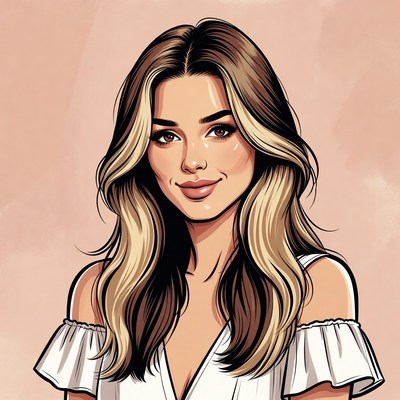 Portrait of a young woman with natural beauty