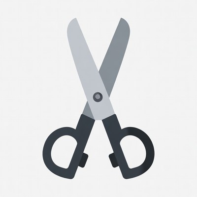 Scissors in a simple design