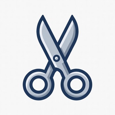 Scissors for craft and design tasks