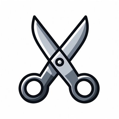 Scissors in a clean design