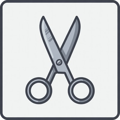 Scissors on a neutral background