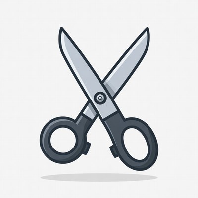 Scissors with a sleek design