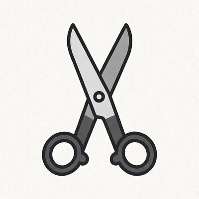 Scissors for crafting and cutting tasks