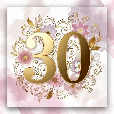 Celebrating 30 with floral design
