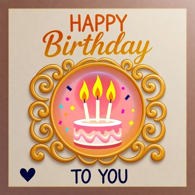 Colorful birthday greeting card design