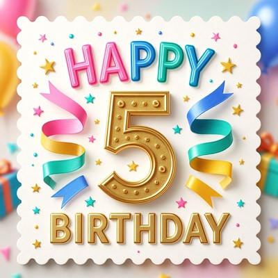 Celebrate a special 5th birthday milestone