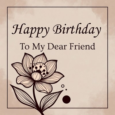 Birthday wishes for a dear friend