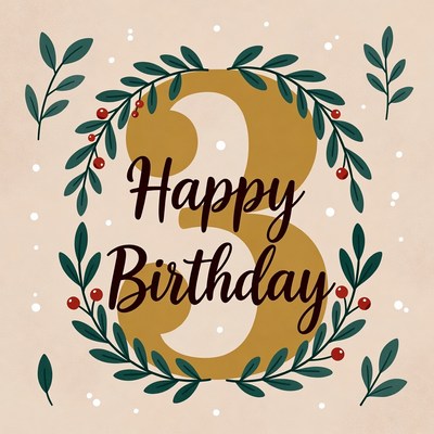 Celebrating a third birthday joyfully