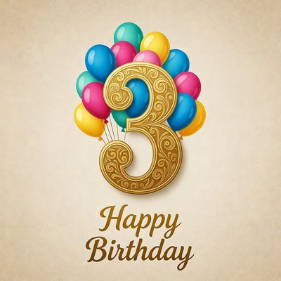 Colorful birthday celebration design