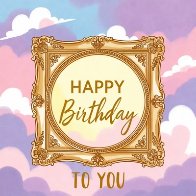 Colorful birthday greeting design