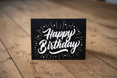 Creative birthday card design