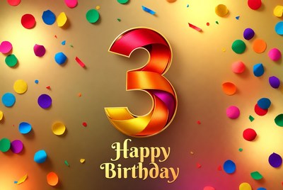 Colorful birthday celebration theme design