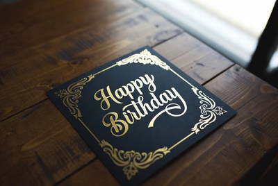 Elegant birthday decoration on table