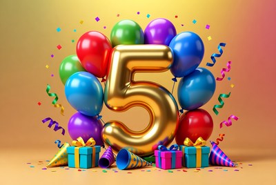 Celebrating a fun five birthday party