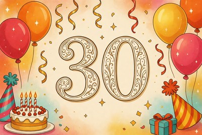 Celebrate a special 30th birthday