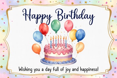 Celebrate a joyful birthday occasion