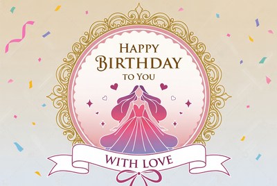 Birthday celebration greeting design
