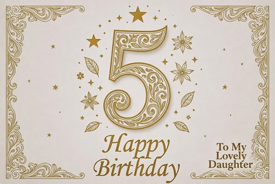 Celebrating my daughterâ€™s fifth birthday