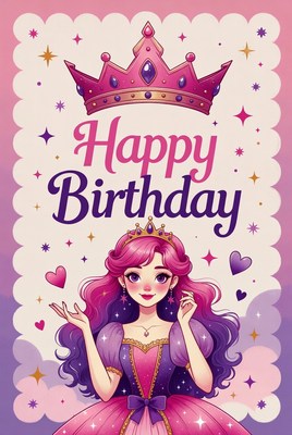 Birthday celebration with a princess theme