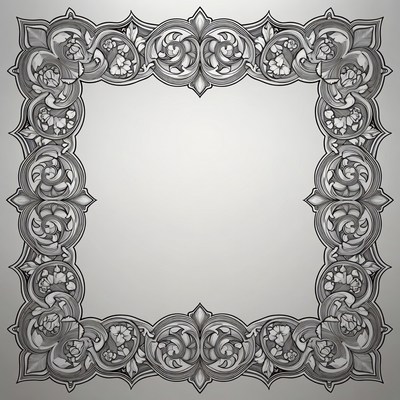 Decorative floral border design