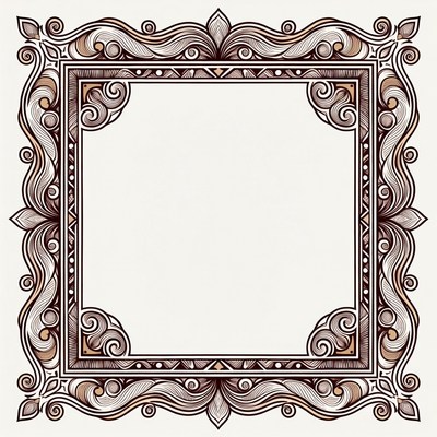 Ornate decorative frame design