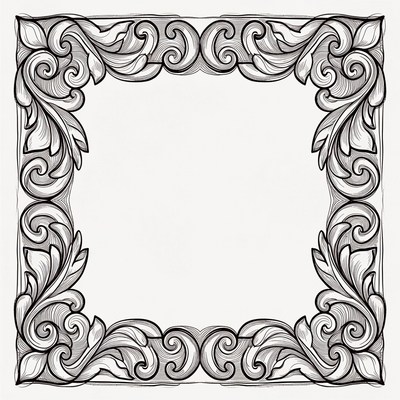 Elegant decorative border design