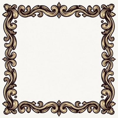 Ornate frame design for decoration