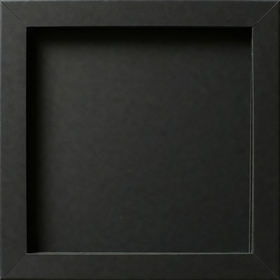 Black picture frame on display