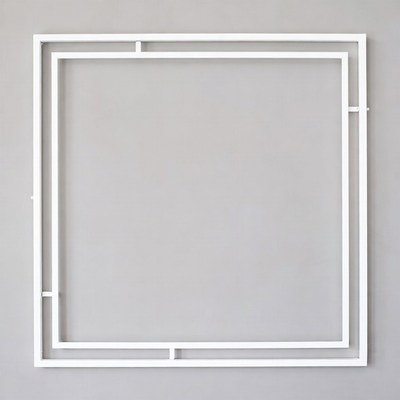 Minimalist white frame design