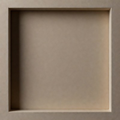 Minimalist empty frame display