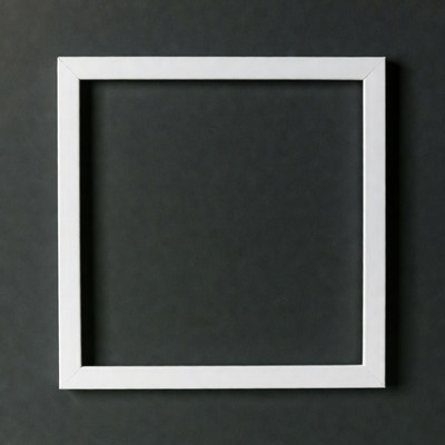 White frame on dark background