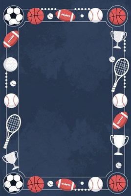 Sports equipment decorative border design