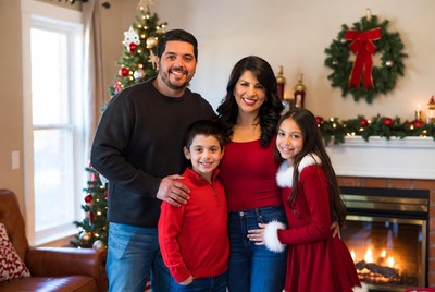 Family christmas celebration together