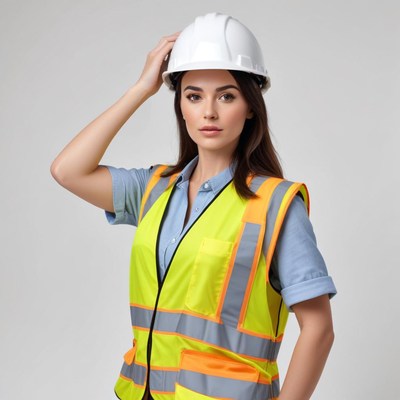 Confident worker in safety gear