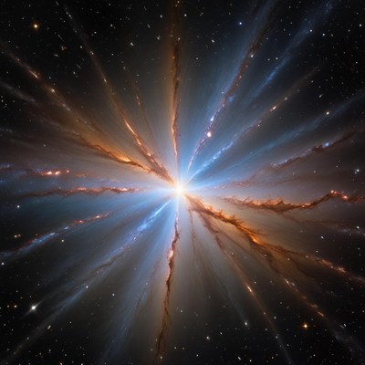 Stunning cosmic explosion in space
