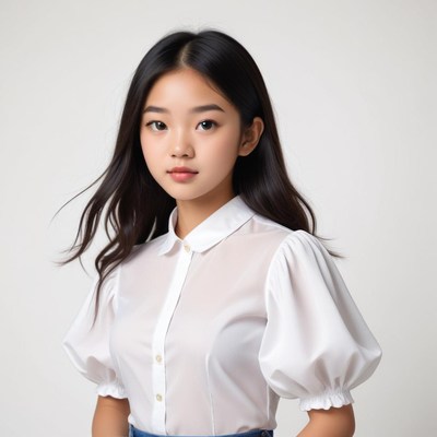 Young person in stylish outfit