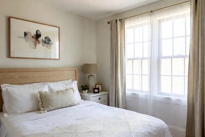 Cozy bedroom with natural light
