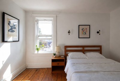 Cozy bedroom with natural light