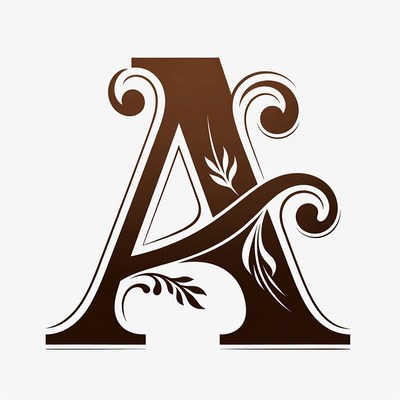 Ornate letter a design