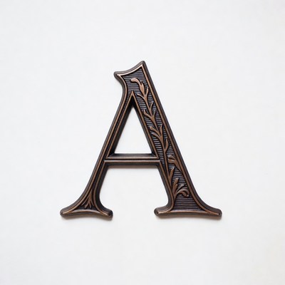 Decorative letter a design