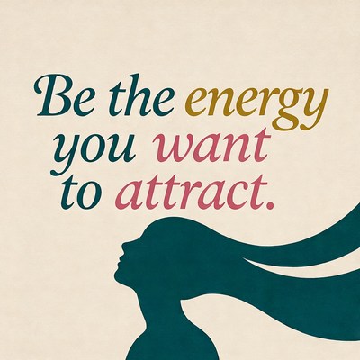 Inspiring quote about attraction energy