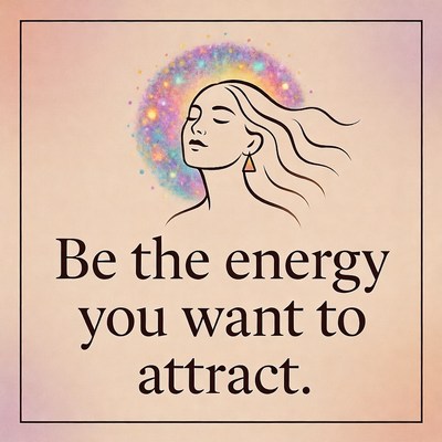Energy attraction inspirational quote