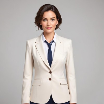 Smart business attire for professional setting