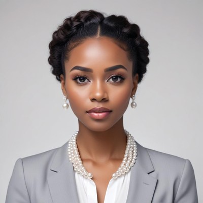 Elegant woman in professional attire