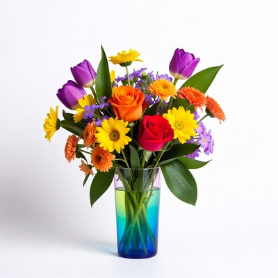 Bright and colorful flower arrangement