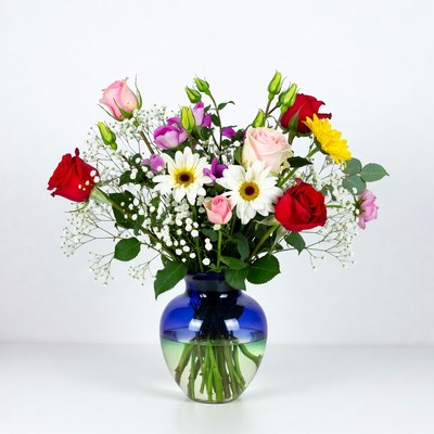 Colorful flower bouquet display