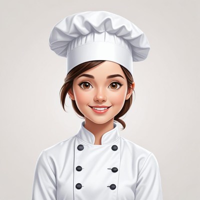 Young chef smiling in uniform